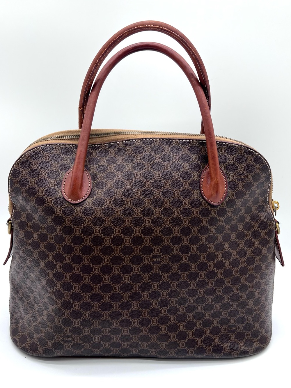 Authentic Celine Macadam Vintage Bag MC96 Top Handle Made in Italy - Picture 3 of 16